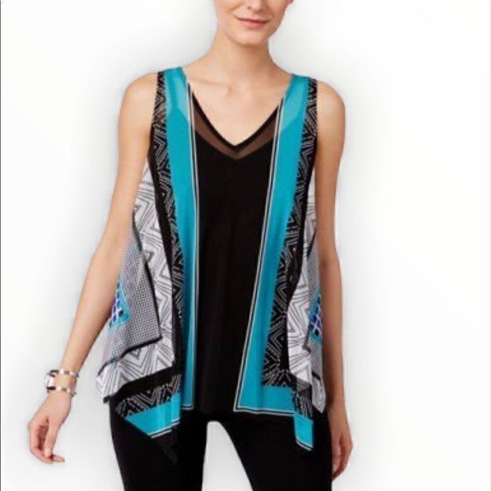 INC International Concepts Handkerchief-Hem Top